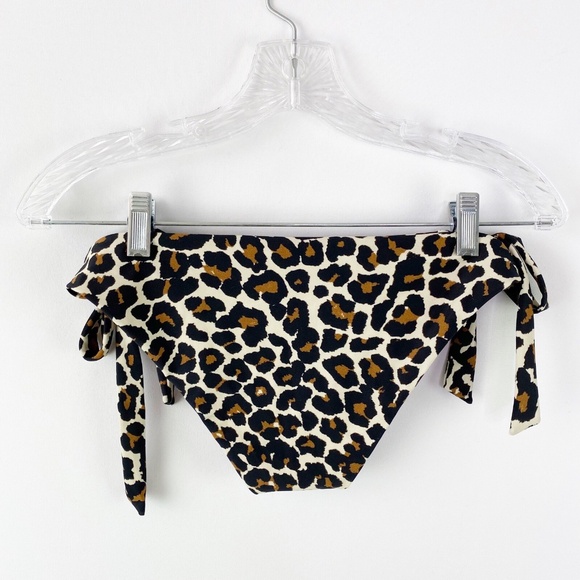 Show Me Your Mumu Mermaid Bikini Bottom Size S Leopard Print Tie Waist - Picture 3 of 4